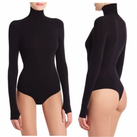 Commando Ballet long sleeve turtle neck Bodysuit Thong O/S NEW - Picture 1 of 6